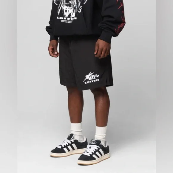 Loiter Cyber Beach Shorts Black - Picture 6 of 6